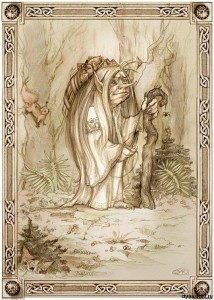 Кикимора в мифологии славян, навьи духи русских сказок, сказочные персонажи 